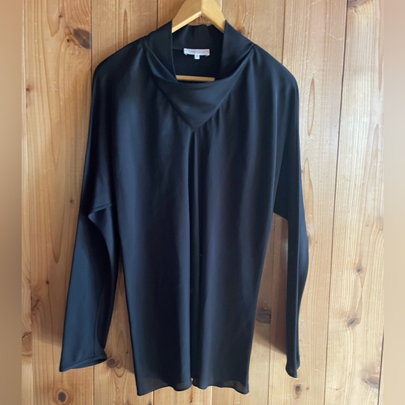 Lafayette 148 New York Silk Cowl Neck Large - Picture 5 of 8